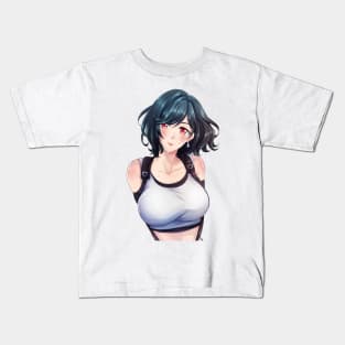 Tifa (short hair) Kids T-Shirt